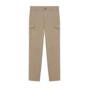 Brooks Brothers Khaki Stretch Bomulls Cargo Byxor Beige, Herr