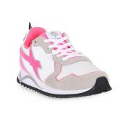 W6Yz Trendiga Vita Fuchsia Sneakers White, Dam