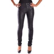 Saint Laurent Stiliga Slim-Fit Jeans Black, Dam