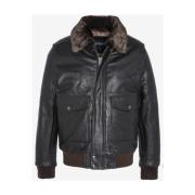 Schott NYC Vintage A-2 Flight Jacka Brun Brown, Herr