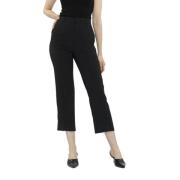 N21 Cropped Trousers Black, Dam