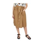 A.p.c. Maxi Skirts Brown, Dam