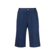 Kiton Stretchiga denimshorts Blue, Herr