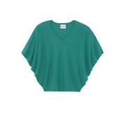 Kujten Wabi Oversized Cashmere Pullover Green, Dam