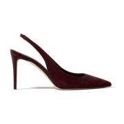 Scarosso Sutton Suede Pumps Purple, Dam