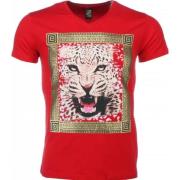 Local Fanatic Tuffa Skjortor Med Tryck Tiger - Herr T Shirt - 1415R Re...