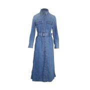 Chloé Pre-owned Pre-owned Bomull klnningar Blue, Dam