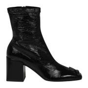 Courrèges Heritage Vinyl Ankelboots Black, Dam