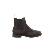 Henderson Baracco Suede Chelsea Boot med Gummisula Brown, Herr