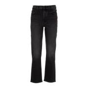 Mother Straight Jeans Blue, Dam