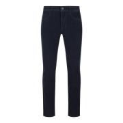 Re-Hash Slim Fit Corduroybyxor Blue, Herr