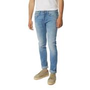 Dondup Stiliga Slim-fit Jeans för Män Blue, Herr