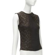 Giambattista Valli Pre-owned Pre-owned Silke toppar Brown, Dam