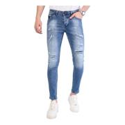 Local Fanatic Slitna Herr Jeans Slim Fit - 1059 Blue, Herr