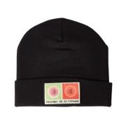Rassvet Logo Patch Beanie Hat Black, Herr