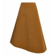 Partow Midi Skirts Brown, Dam