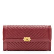 Chanel Vintage Pre-owned Läder plnbcker Red, Dam