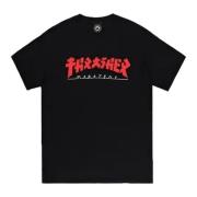 Thrasher T-Skjorta Black, Herr