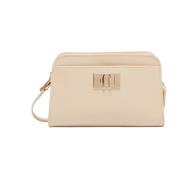 Furla 1927 Mini Crossbody med Arch Logo Stängning Beige, Dam