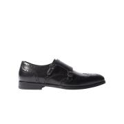 Scarosso Handgjorda Wing-Tip Monk Strap Skor Black, Dam