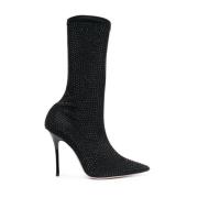 Gedebe Heeled Boots Black, Dam