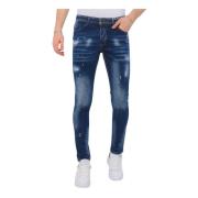 Local Fanatic Monsieur Paint Splatter Stonewashed Jeans Slim Fit -1077...