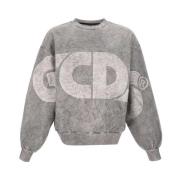 Gcds Grå Crew Neck Sweatshirt Gray, Herr