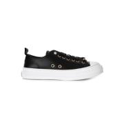 Baldinini Sportiga Lädersneakers Black, Dam