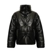 Nanushka Hide puffer Jacka Black, Dam