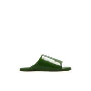 Bottega Veneta Leather slides Green, Herr