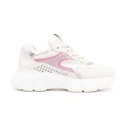 Hogan Höj din sneaker-spel med Hyperactive Low-Top Sneakers Pink, Dam