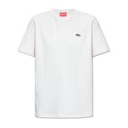 Diesel ‘T-Justine-Doval-Pj’ T-shirt White, Dam