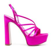 Le Silla Eleganta högklackade sandaler för kvinnor Pink, Dam