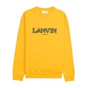 Lanvin Klassisk Gul Broderad Sweatshirt Yellow, Herr