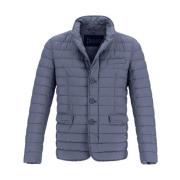 Herno Sportjacka, Puffer Stil, Marinblå Blue, Dam