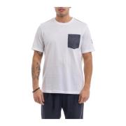 Herno Denim Bicolor Ficka T-Shirt White, Herr