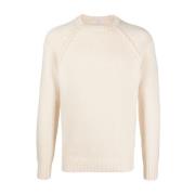 Malo Stilfull Rundhals Pullover Beige, Herr