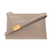 Marni Prisma Medium axelremsväska Beige, Dam