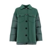 Ermanno Scervino Down Jackets Green, Dam