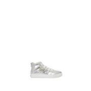 Pinko Laminerad Eco Läder Sneaker Gray, Dam