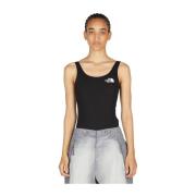 The North Face Interlock Bodysuit i bomullsjersey Black, Dam