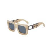 Off White Sunglasses Beige, Unisex