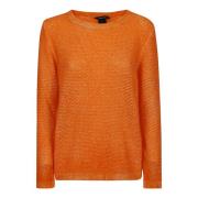 Avant Toi Round-neck Knitwear Orange, Dam