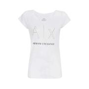 Armani Exchange Grundläggande T-shirt White, Dam