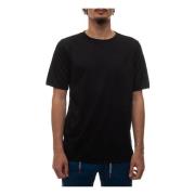 Kiton Klassisk Bomull T-shirt Black, Herr