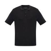 Rag & Bone Ribbad poloskjorta Black, Herr