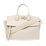 Salvatore Ferragamo ‘Studio Large’ shopper väska Beige, Dam