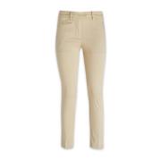 Dondup Slim-Fit Byxor för Kvinnor Beige, Dam