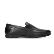 Mephisto Svart läder slip-on sko för män Black, Herr