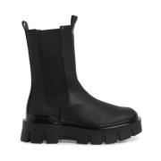 Tamaris Klassiska svarta casual stängda boots Black, Dam